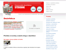 Tablet Screenshot of dezinfekce.sk